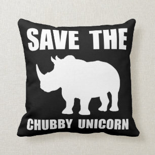 Coussin Rhinocéros potelé de licorne
