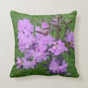 Coussin Rhododendrons pourpres