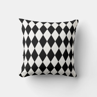 Coussin Rhombus noir et blanc