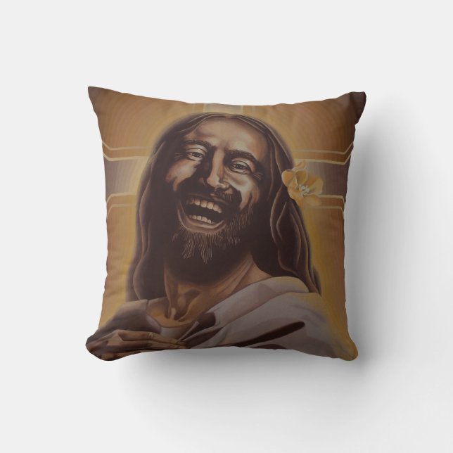 Coussin riant de Jésus de la lune de juin (Recto)