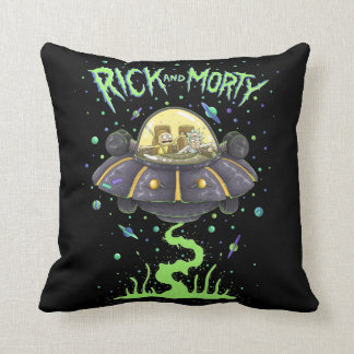 Coussin RICK ET MORTY™ | Graphique de vol spatial illustré