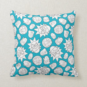 Coussin RICK ET MORTY™   Motif en chef de la famille Smi