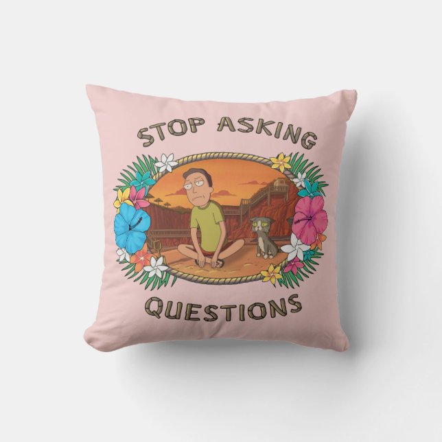 Coussin RICK ET MORTY™ | Pourquoi ne pas s'amuser (Recto)