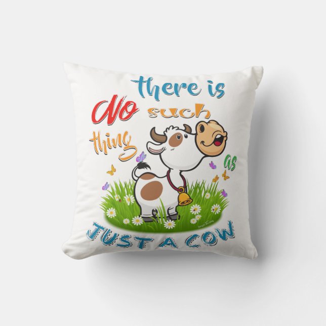 Coussin Rien de tel qu'une vache (Recto)