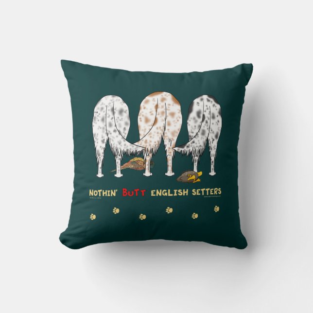 Coussin Rien n'aboutent les poseurs anglais (Recto)