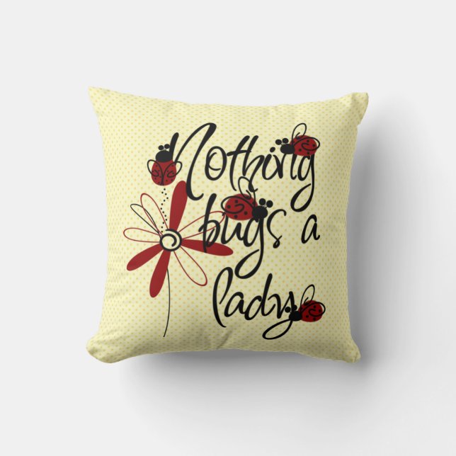 Coussin Rien ne branche Madame (Recto)