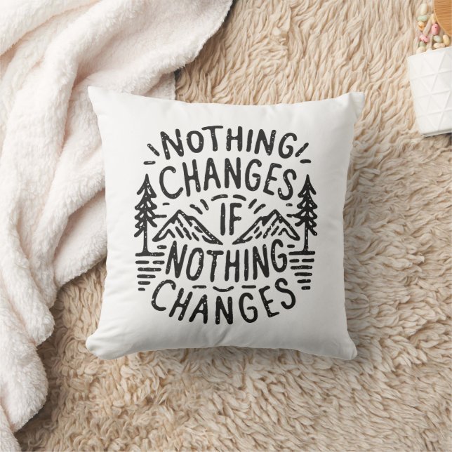 Coussin Rien ne change si rien ne change le cabine cosy (Couverture)