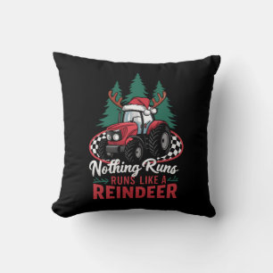 Coussin Rien Ne Fonctionne Comme Un Tracteur De Noël De Re