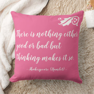 Coussin Rien N'Est Beau, Mais Penser Shakespeare