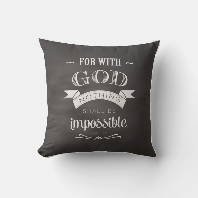 Coussin Rien N'Est Impossible (Recto)