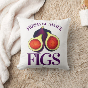 Coussin Ripe Figes d'été fraîches Fig Tree Cuisine aliment