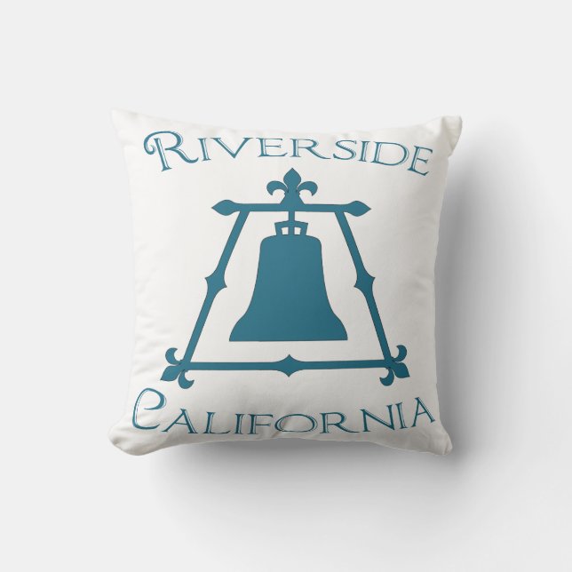 Coussin Rive, conception de la Californie Raincross Fleur (Recto)