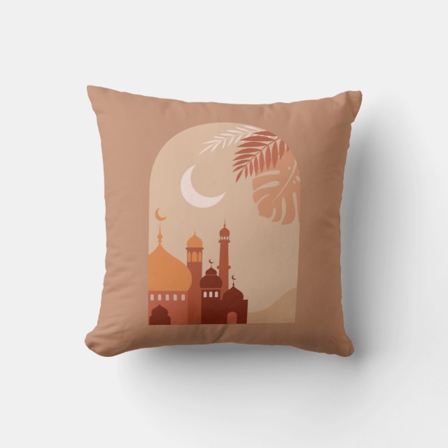 Coussin Rmadan Kareem Couverture en polaire Boho esthétiqu (Recto)