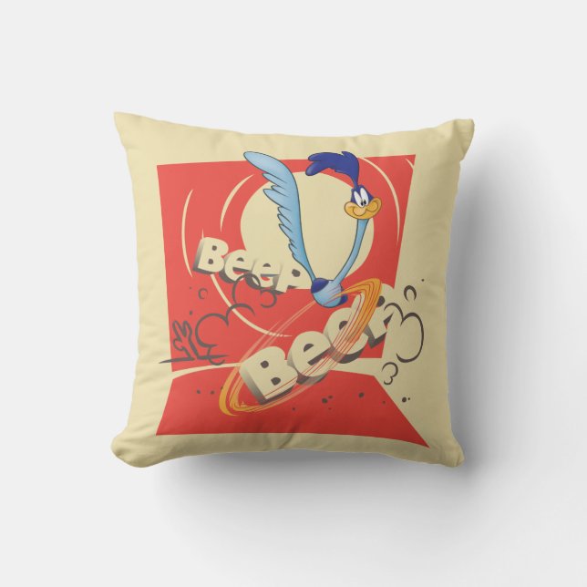 Coussin ROAD RUNNER™ BEEP BEEP!™ Graphique de coucher de s (Recto)