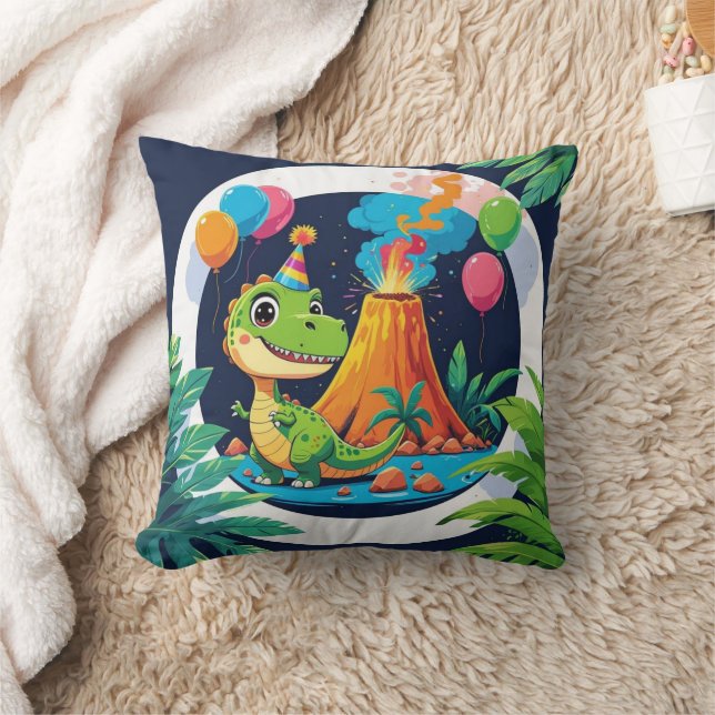 Coussin Roarsome Dino Throw Pillow (Couverture)