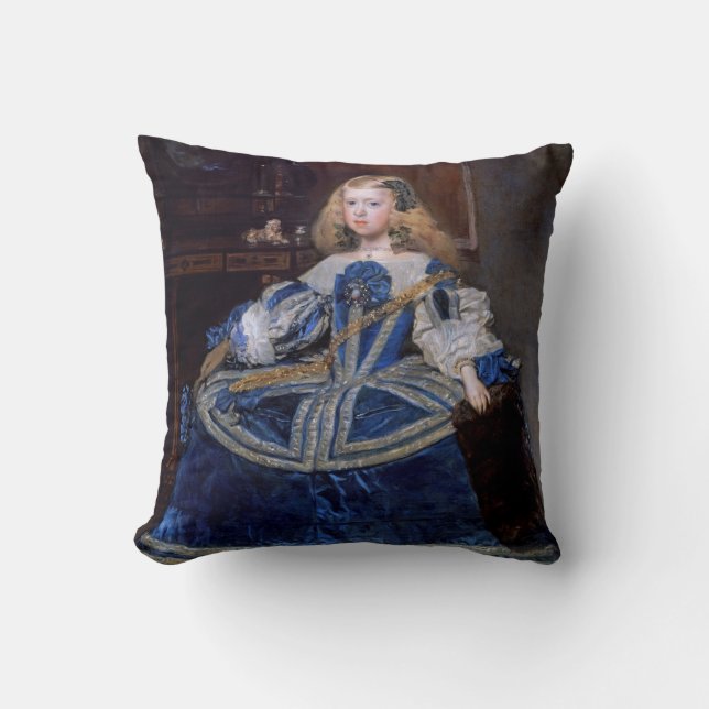 Coussin Robe bleue de l'infante Margarita Teresa, Velazque (Recto)
