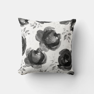 Coussin Robe Fleurie Rose Grise Blanche Noire Élégante