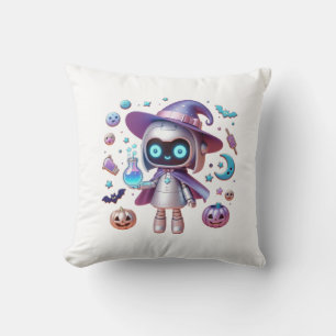 Coussin Robot de cuisine Halloween Kawaii Sci-Fi Maison Dé