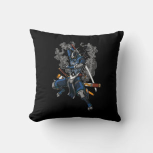 Coussin Robot Ninja Samurai Guerrier Arts Martiaux