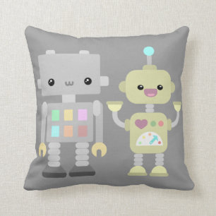 Coussin Robots au jeu