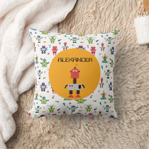 Coussin Robots multicolores mignon Robot pour enfants Nom 