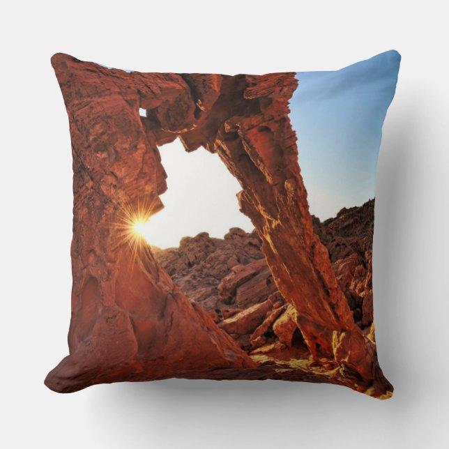 Coussin Roche d'éléphant dans la vallée du feu (Recto)