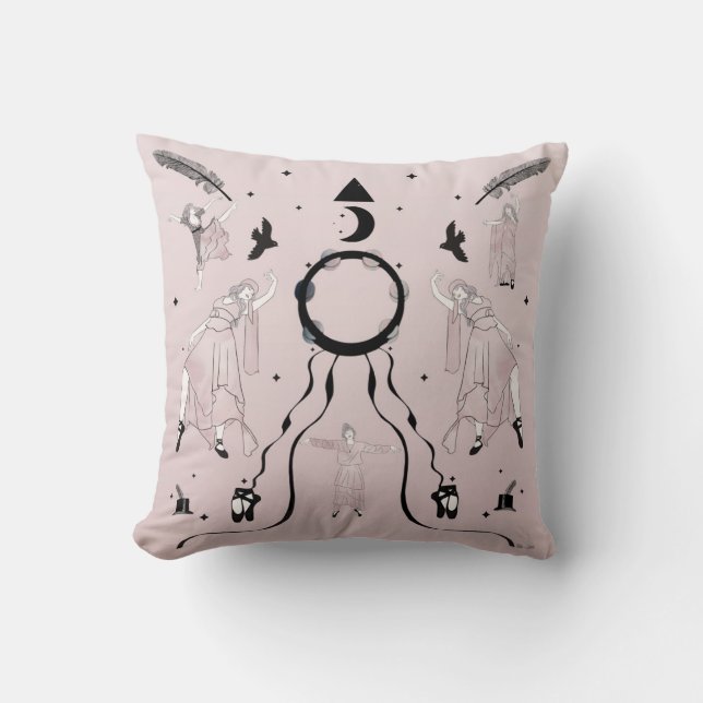 Coussin Rock et Roll Ballerina II (Recto)