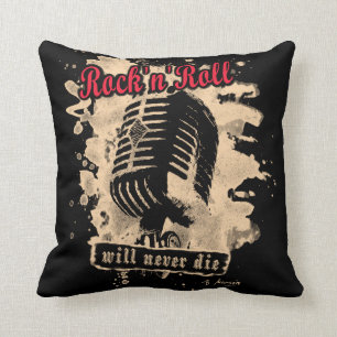 Coussin Rock-n-roll microphone - red