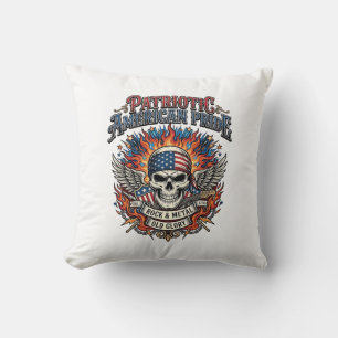 Coussin Rocker du bandana patriotique Gloire ancienne Méta