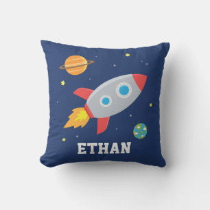Coussin Rocket in Space, Planet and Stars, Nursery