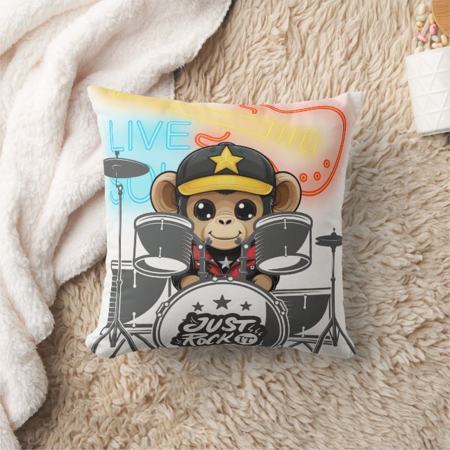 Coussin Rockstar Monkey (Couverture)