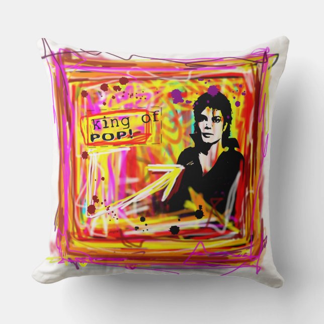 Coussin Roi de la Pop (Recto)