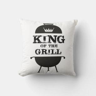 Coussin Roi Du Grill, Couronne Blanche Noire