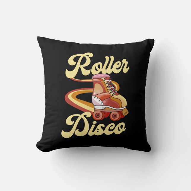 Coussin Roller Skating Roller Disco 1970S Retro (Recto)