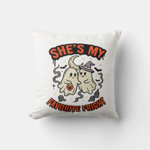 Coussin Romance humour fantôme Halloween