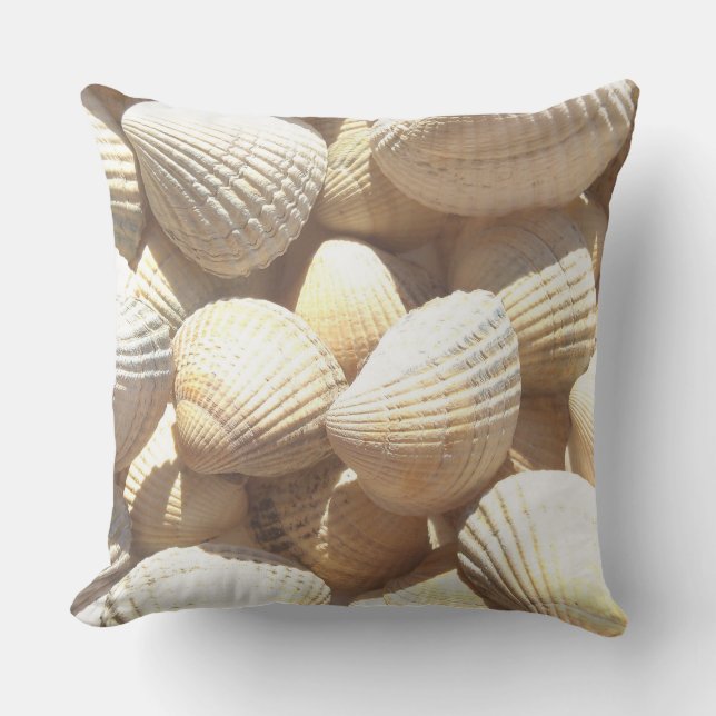 Coussin Romantique Plage tropicale Exotique Eté Coques de  (Recto)