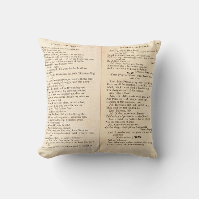 Coussin Romeo Et Juliette (Recto)