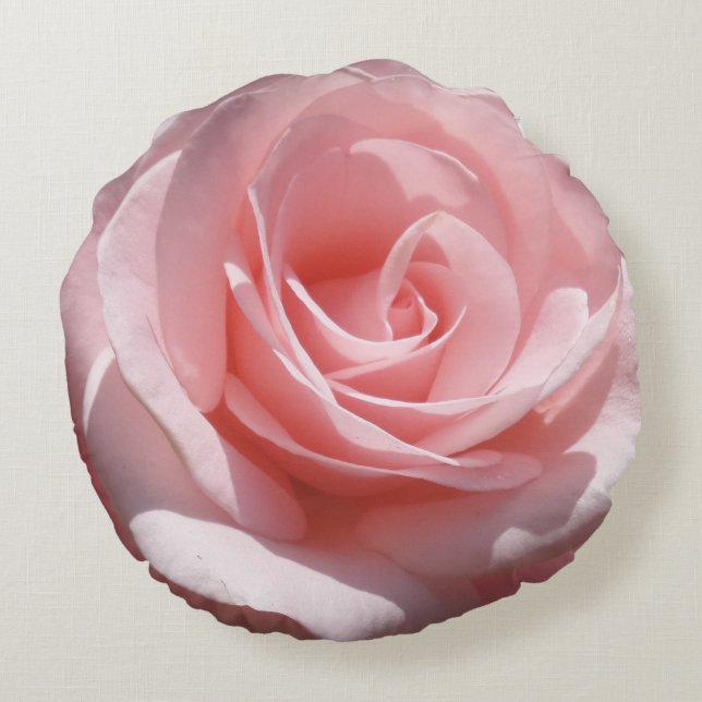 Coussin rond à fleurs de rose (Dos)