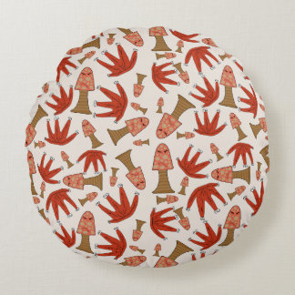 Coussin Rond Amis de la Forêt d'Automne – Joli Cha