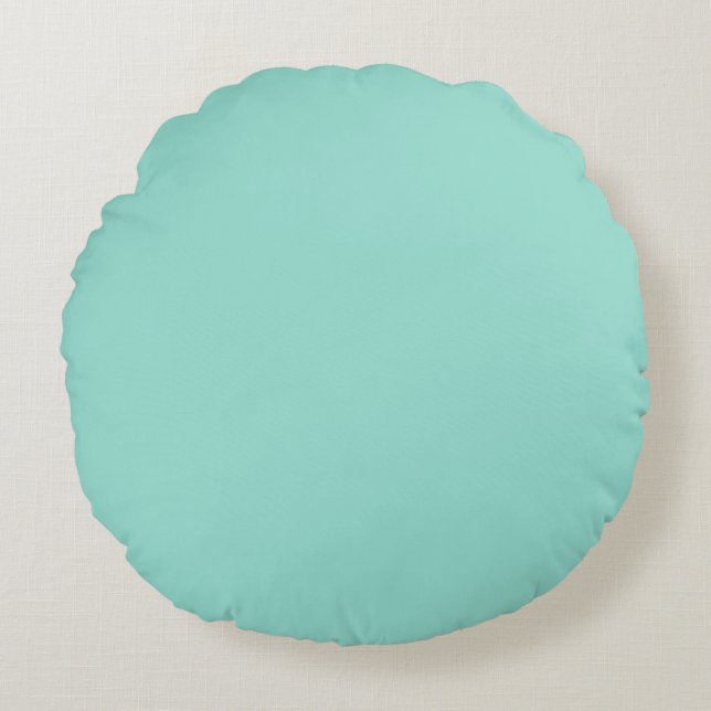 Coussin rond bleu oeuf de Robin (Devant)