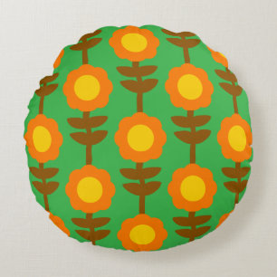 Coussin rond Boho Botanica