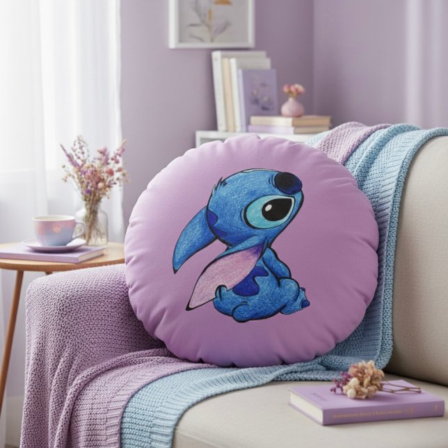 Coussin Rond Brodé (Créateur téléchargé)