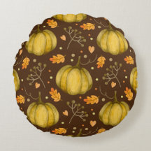 Coussin rond Citrouille d'or