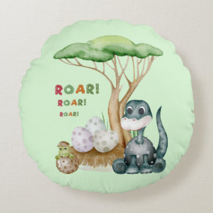 Coussin rond Cute Dinosaur