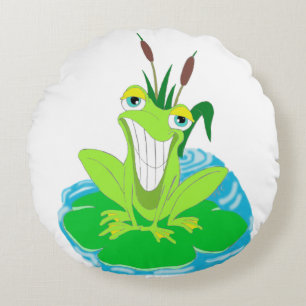 Coussin rond Cute Frog
