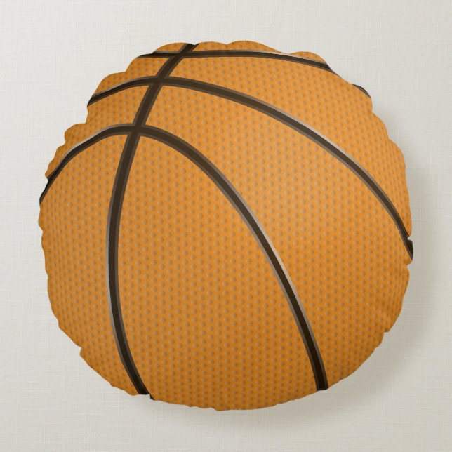 Coussin rond de basket-ball (Devant)