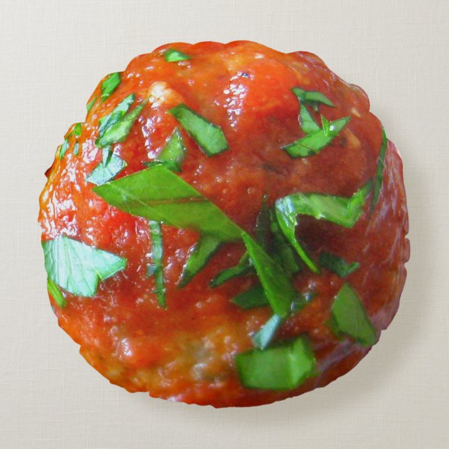 coussin rond de boule de viande (Devant)