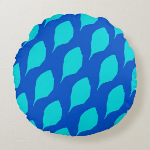 Coussin rond de conception feuille de Menthol