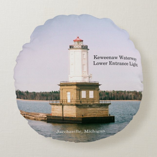 Coussin rond de l'entrée de la voie navigable Kewe (Devant)