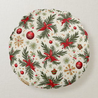 Coussin rond de Noël